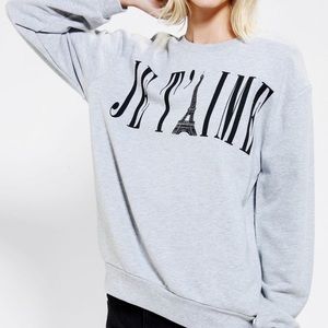 Urban Outfitters Je T'aime Pullover Sweatshirt